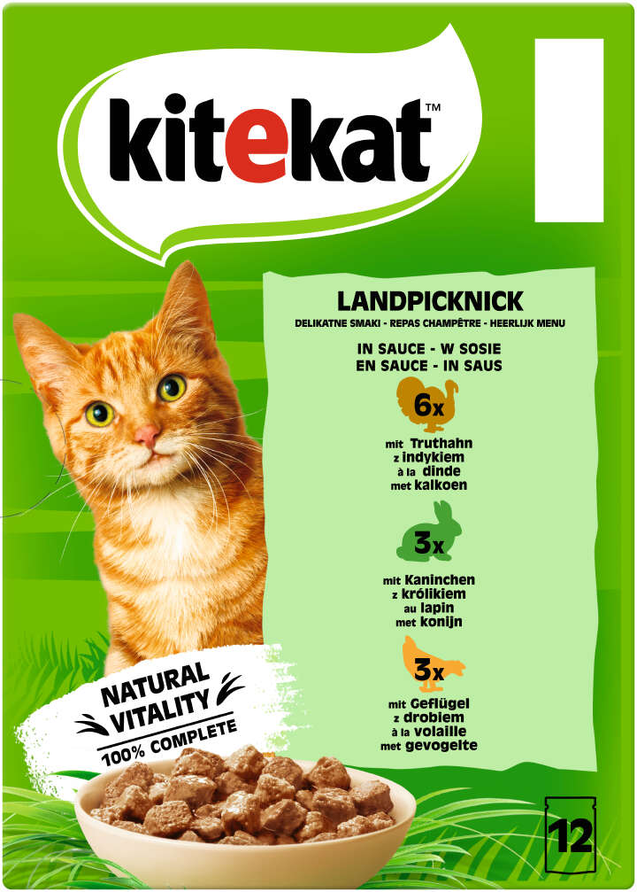 Kitekat Katzen-Nassfutter Landpicknick in Sauce